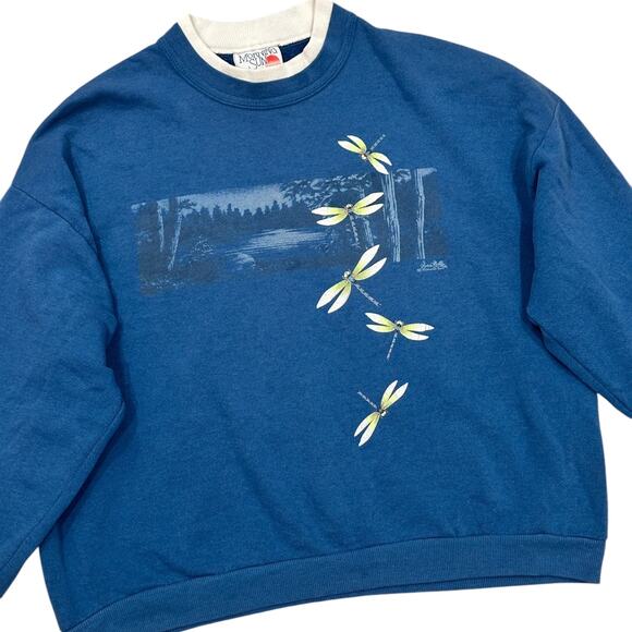 90s Blue Firefly Graphic Jumper - Picture 5 of 8